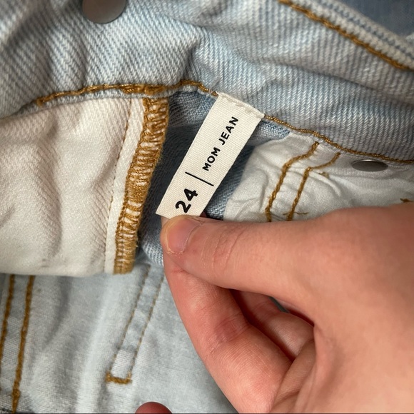 Pacsun Patchwork Mom Jeans Size 24 - Picture 4 of 4